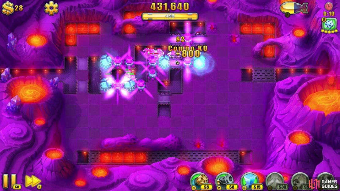 If you&rsquo;re gunning after a high score, then it&rsquo;s worth bringing in a whole load of items and dropping them in the trench section when the units are bunched up. By this point you should have a good amount of coins anyway. Go nuts!