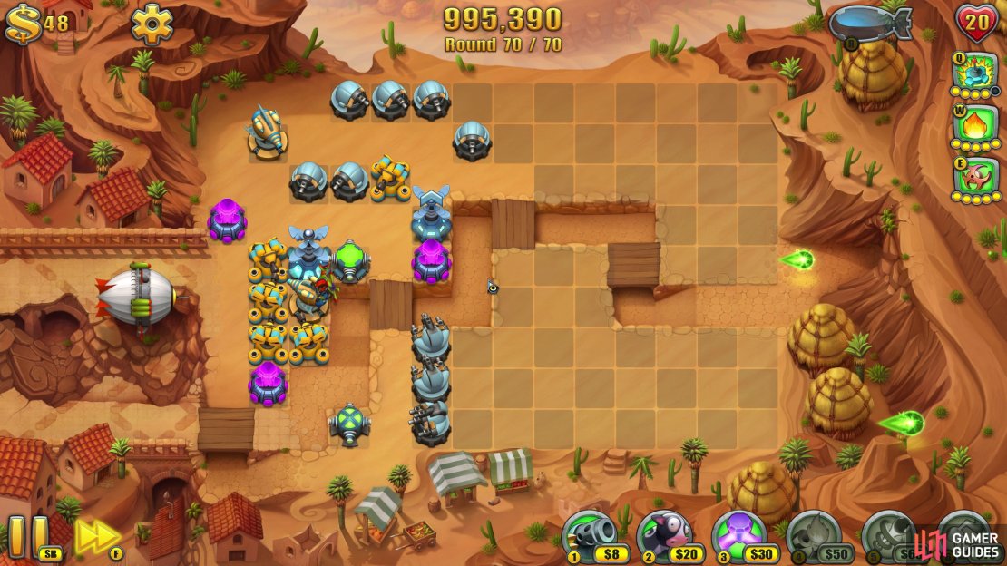 Time to go Flamethrower Tower crazy in this round! Mmmm&hellip; Toasty!