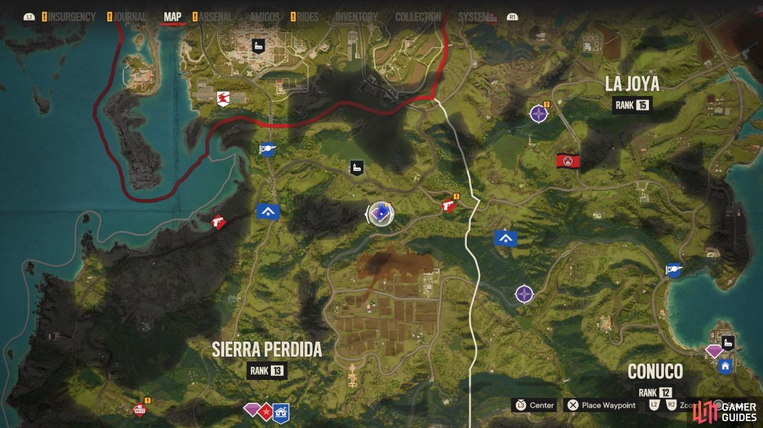 Head to this location on the map to start this Treasure Hunt.