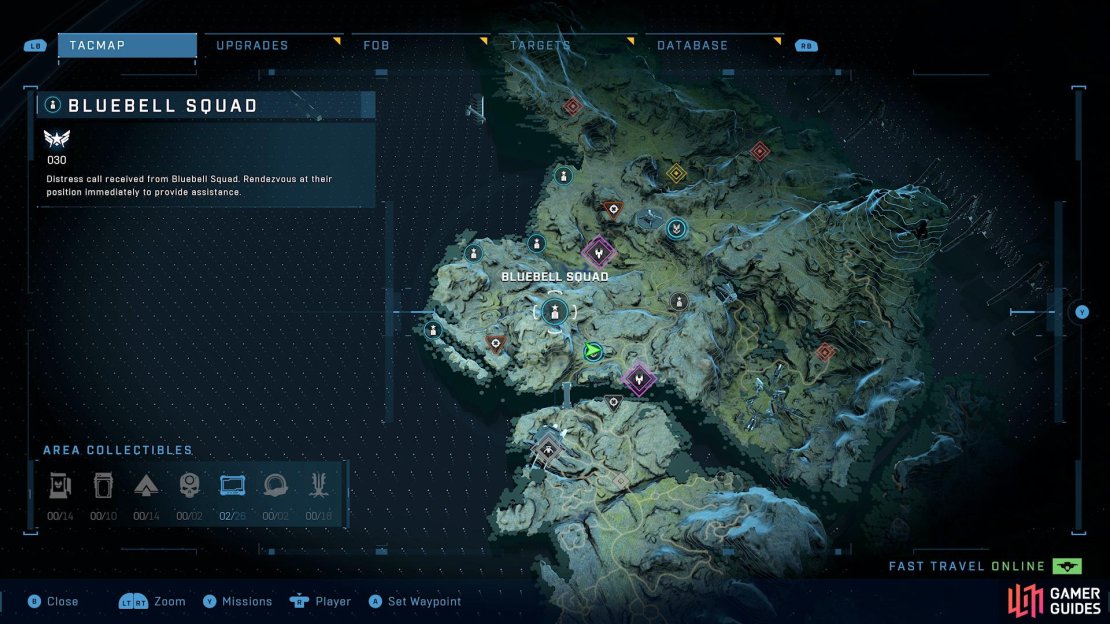 Head to this location on the map to find the Bluebell Squad.