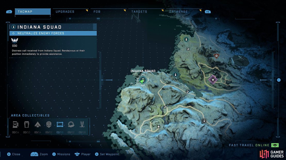 Head to this location on the map to find the Indiana Squad.