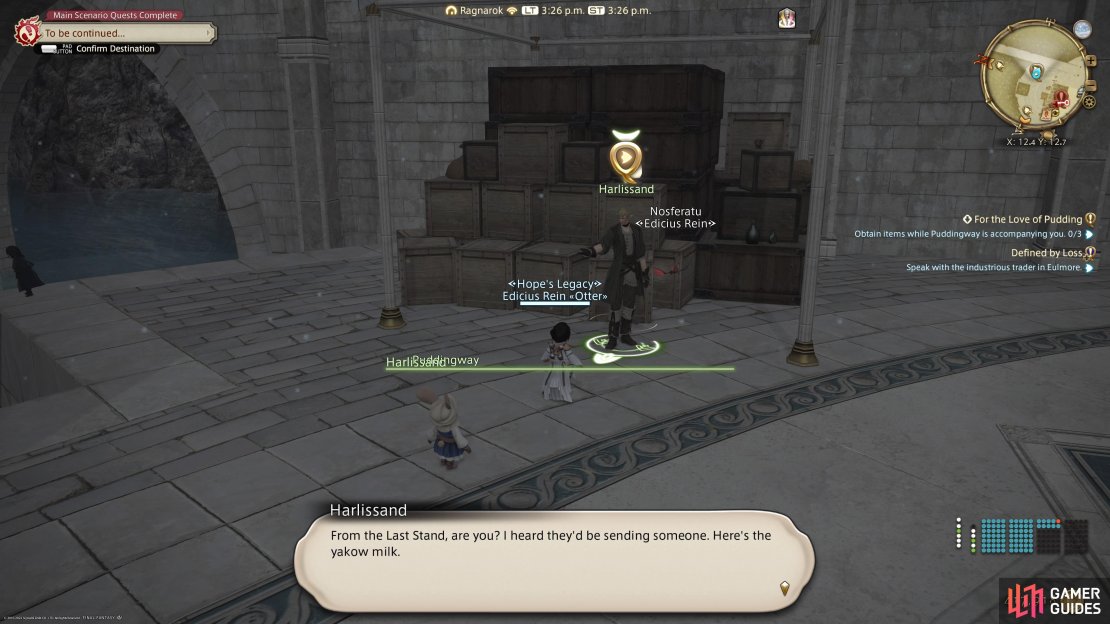Head to (X 12.4, Y 12.7) to find Harlissand