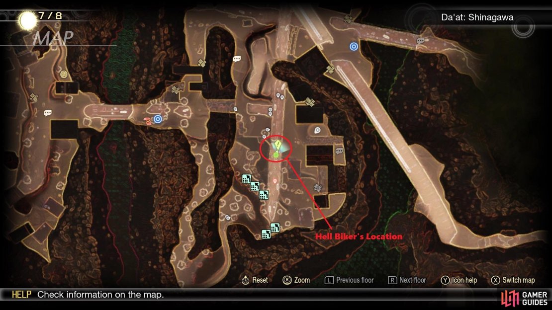 Hell Biker&rsquo;s Location on the map