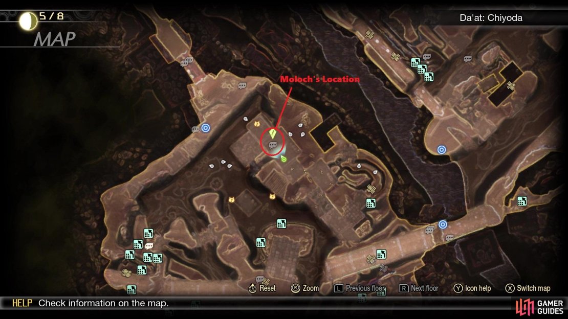 Moloch&rsquo;s location on the map