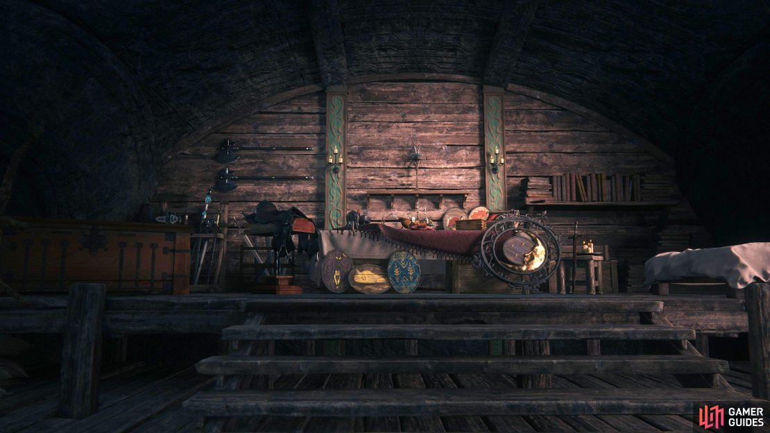 You can view your curiosities in Clive&rsquo;s Chambers in the Hideaway.