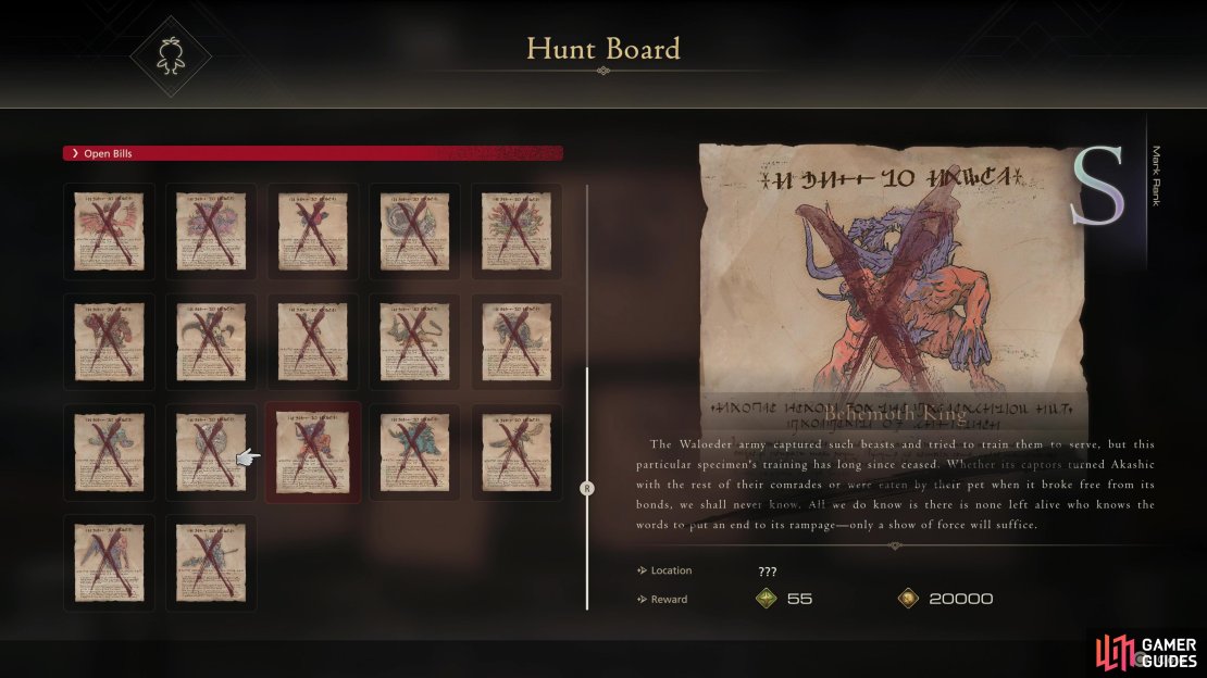 Complete these new side quests to unlock the game&rsquo;s final five hunts.