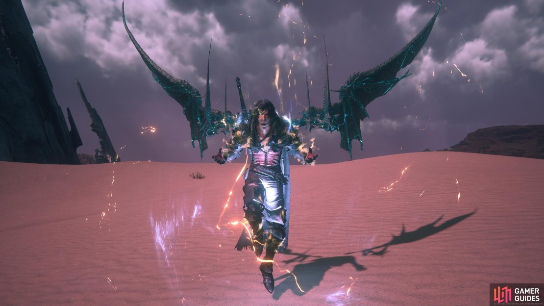 Clive using the Megaflare ability in Final Fantasy 16.