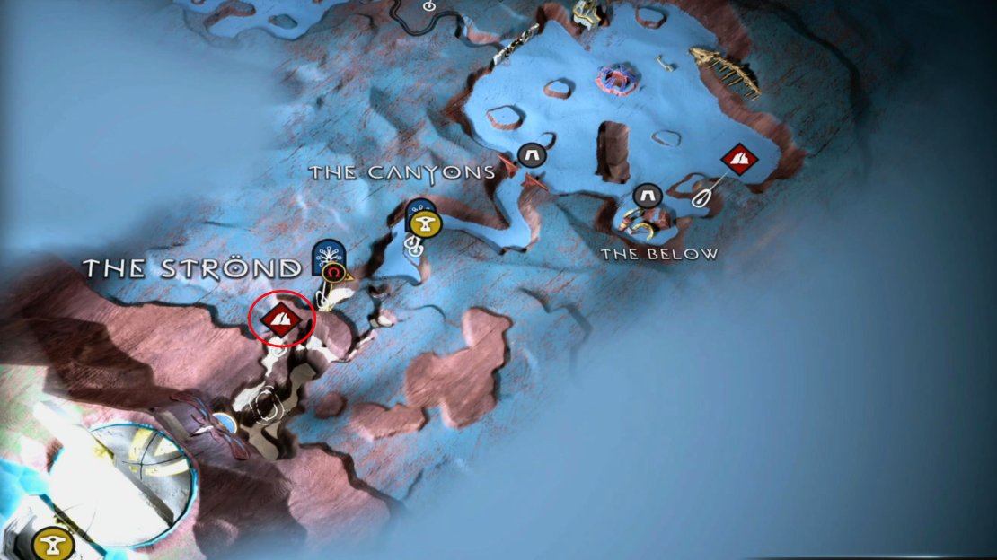 The Strond camp can be found near the end of the area, not too far from the Temple of Light.