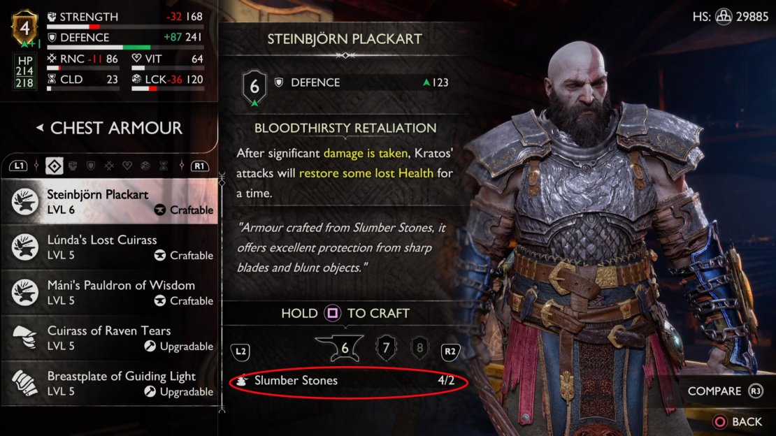 You’ll need four Slumber Stones to complete the Steinbjorn Set, with each stone dropping from a troll.