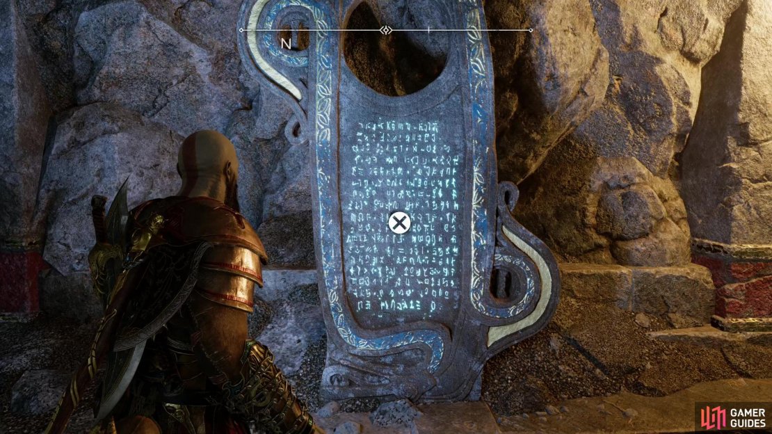 In the same room as the Legendary Chest, search the northeastern wall to find the Lore Marker - An Accursed Name.