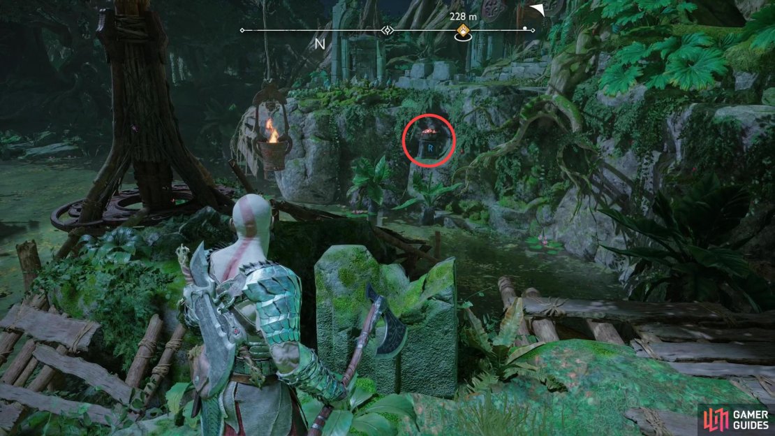 Spot the third rune brazier,