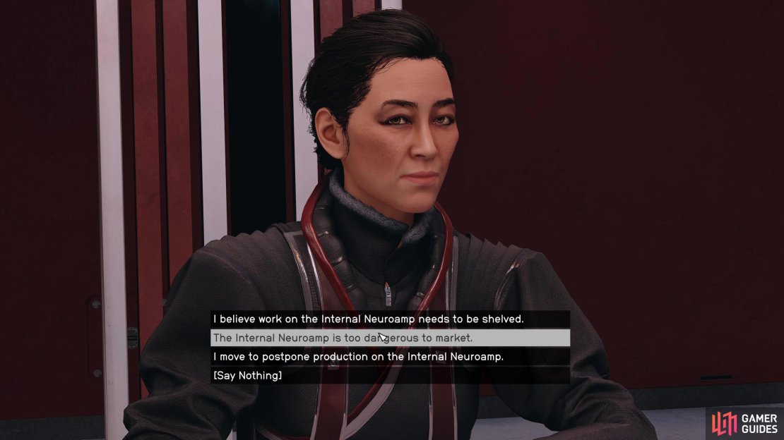 Make sure you bring up the topic about Project Dominion when you get the chance, otherwise Masako will ignore it.