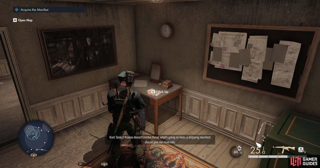 You&rsquo;ll find the letter on a table opposite the chest.