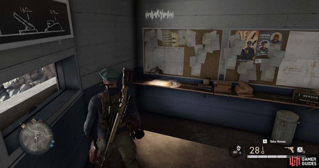 You&rsquo;ll find the letter on a shelf inside the bunker.