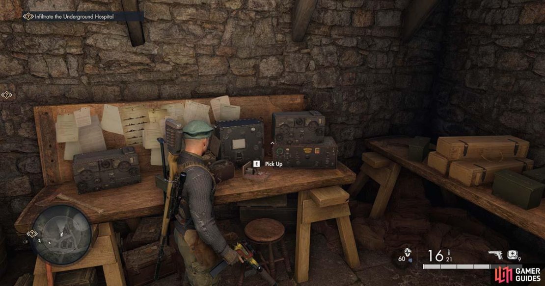 You&rsquo;ll find the radio on this workbench.