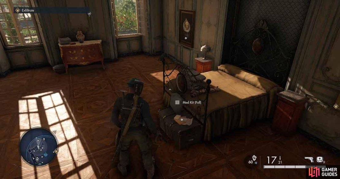 You&rsquo;ll find the letter on a chest at the end of the bed.