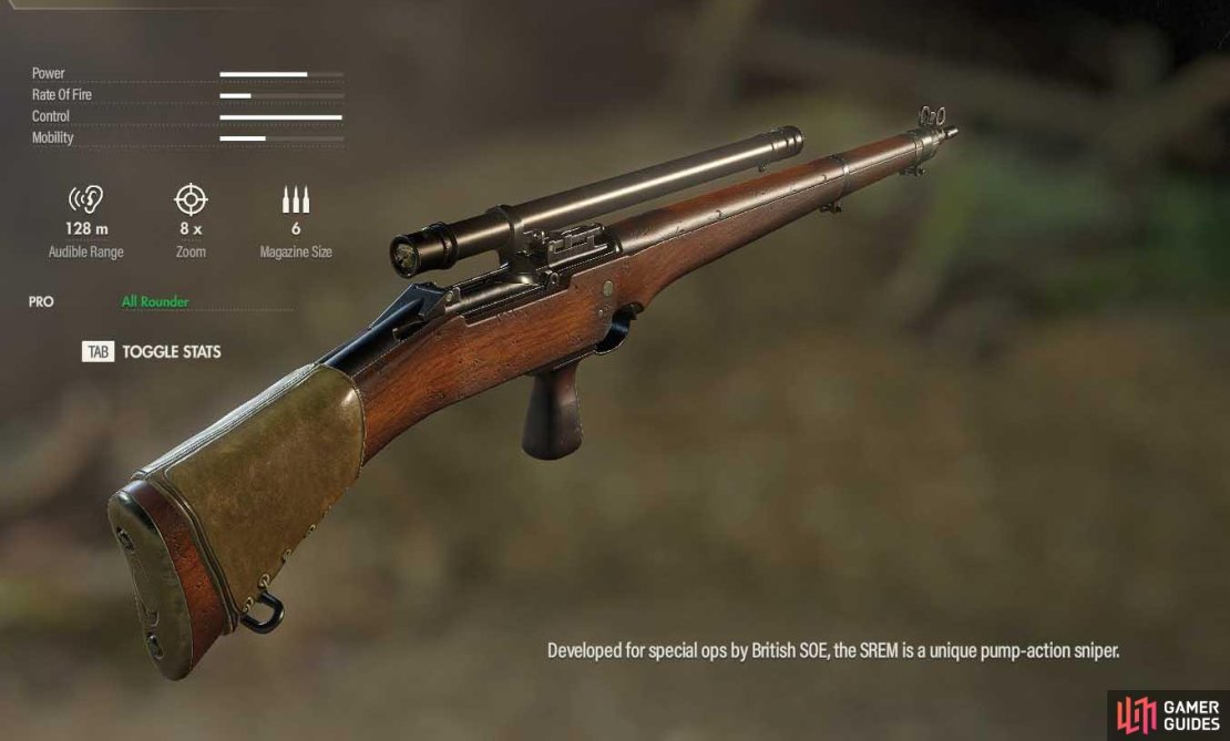 The SREM-1&rsquo;s unique design and power makes it deadly in your hands.