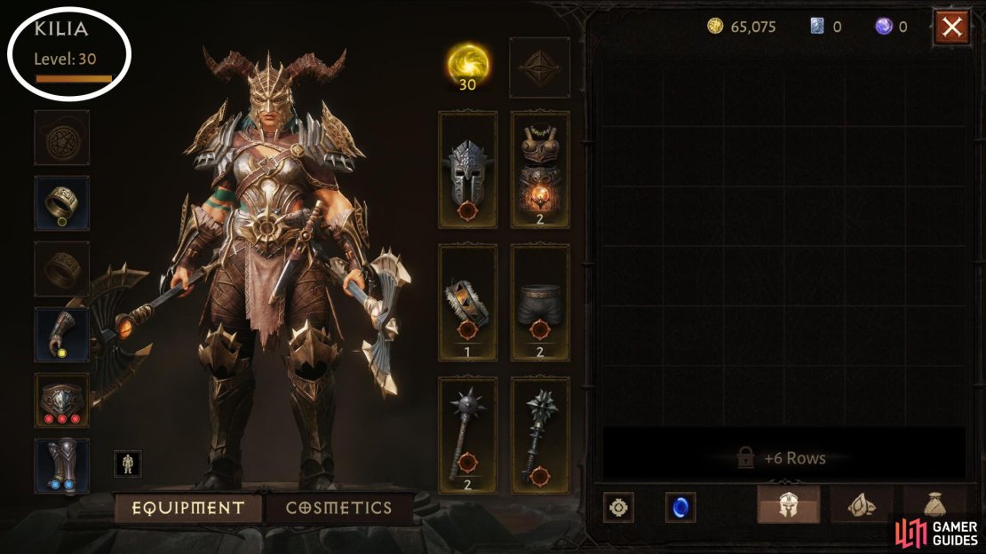 Your level can be found at the top left of your screen. 