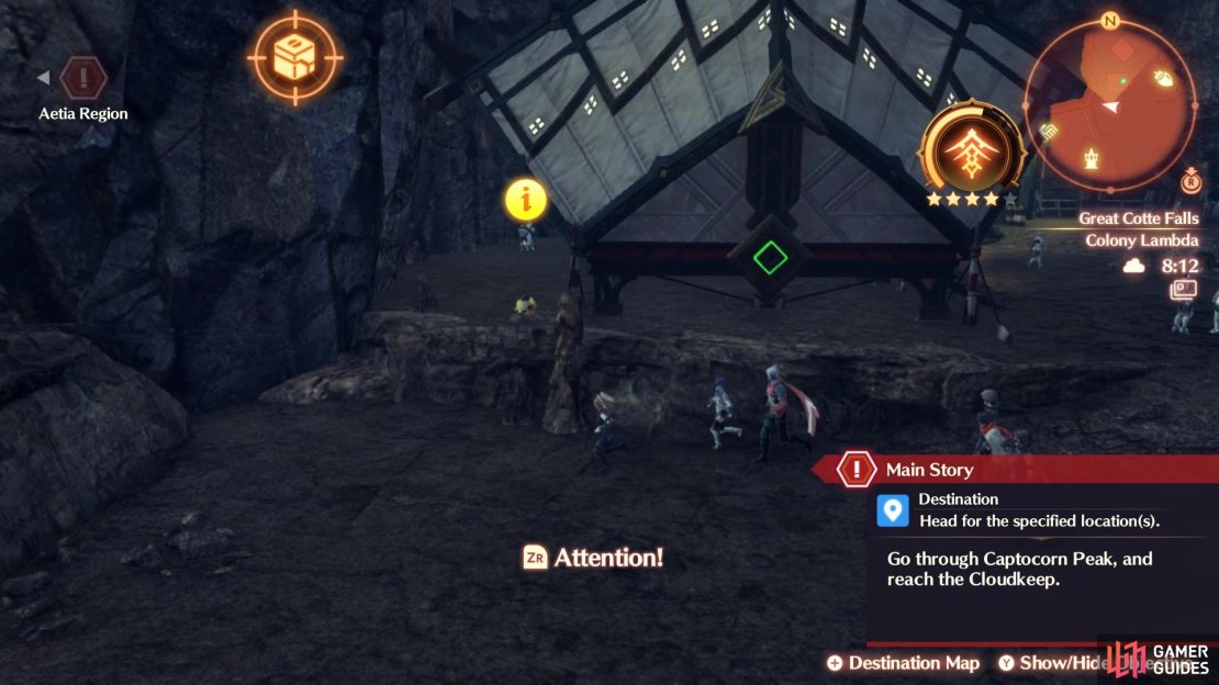Go behind this building to find the Info needed for this quest