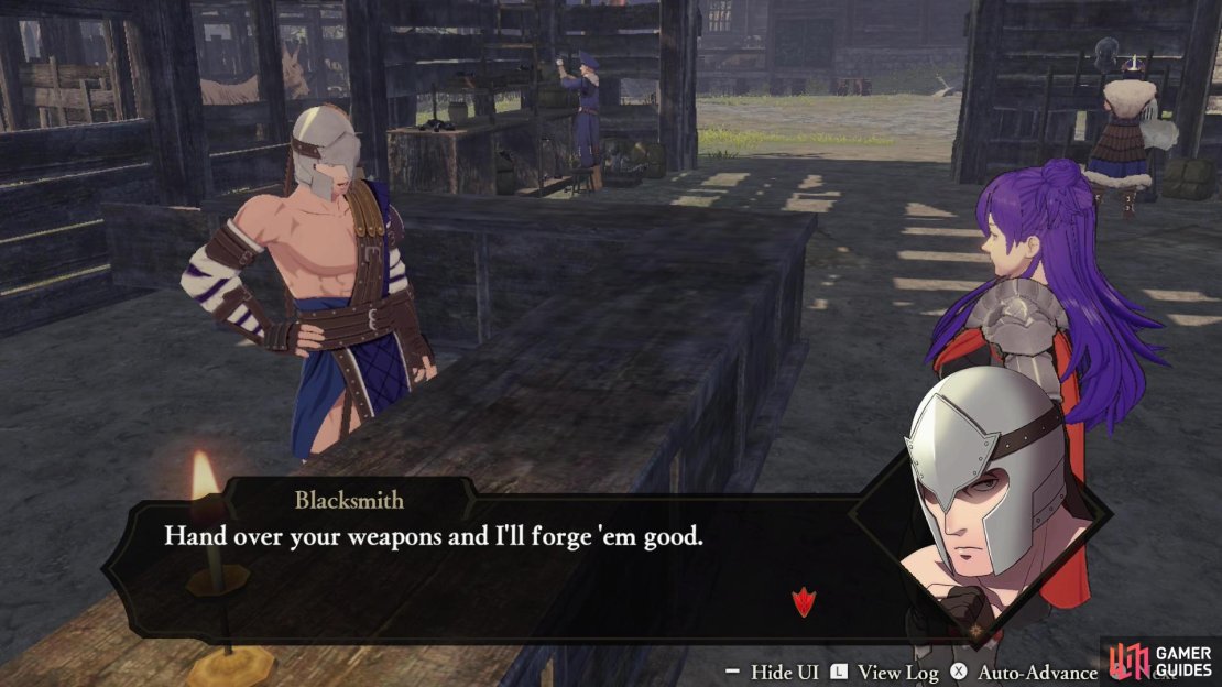 At the start of Chapter 5 you&rsquo;ll unlock the Blacksmith.