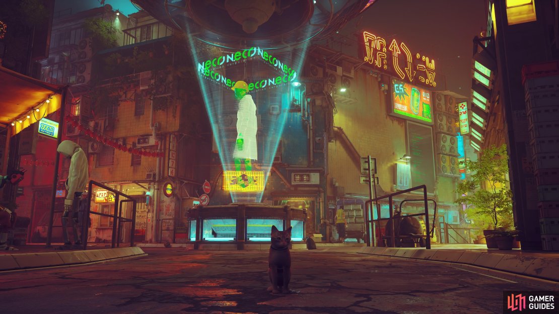 Midtown is one of the many locations you&rsquo;ll visit on your Stray playthrough. 