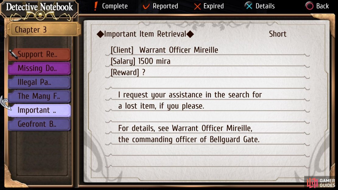You&rsquo;ll be tasked with finding an important item