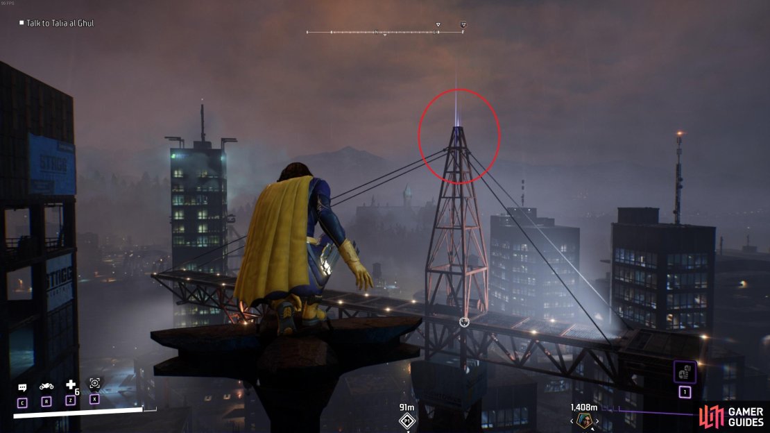You&rsquo;ll need to grapple onto the top of the crane to obtain this Batarang.