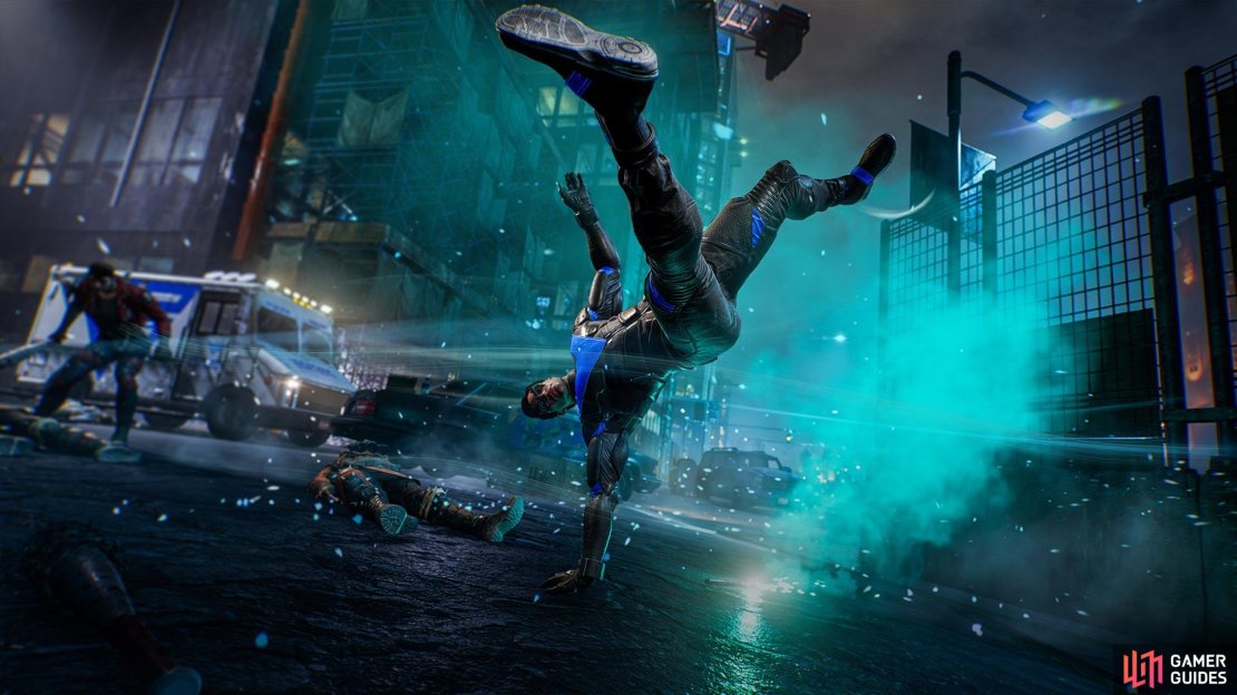 Nightwing&rsquo;s acrobatic movements make him great in large battles