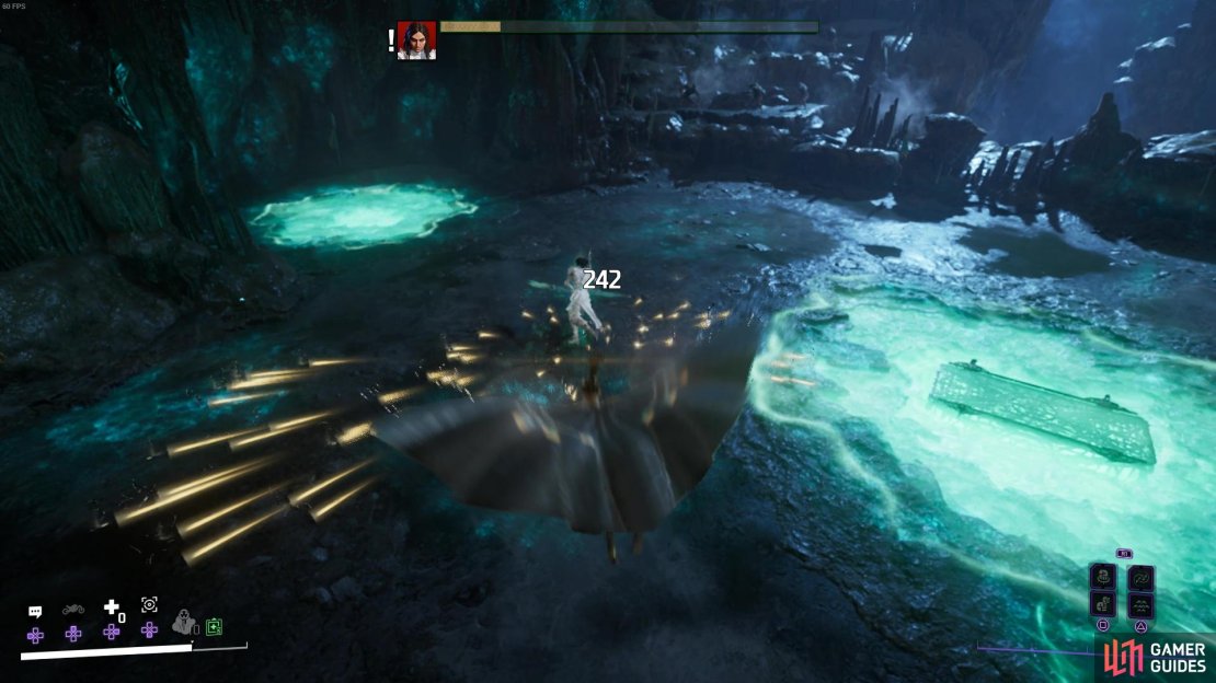 Momentum Abilities can knock her down briefly but you&rsquo;ll need to find the right moment!