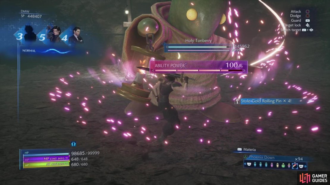 Use !Mug to deal damage and attempt to steal at the same time - most enemies worth stealing from won&rsquo;t be killed in a few mug attempts.