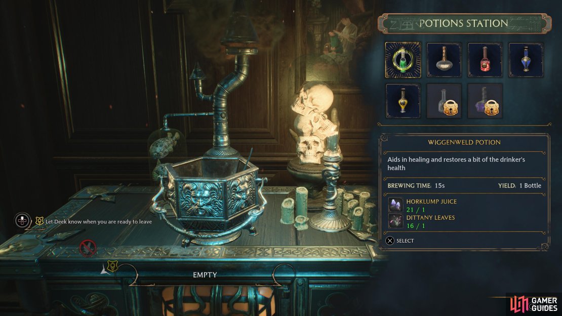 Horklump Juice is used in !Wiggenweld Potions