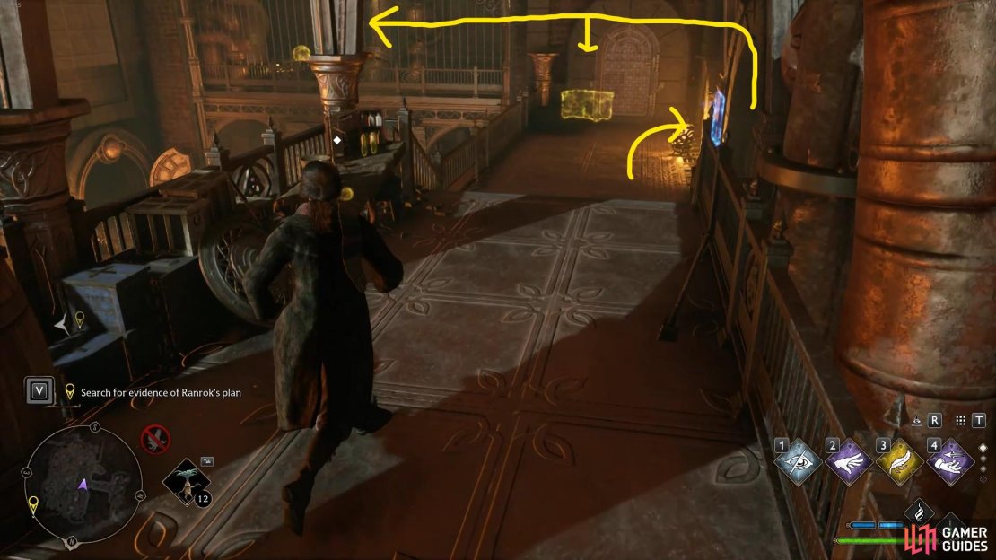 Knock down the vent to get to the first Collection Chest in the Mine&rsquo;s Eye.