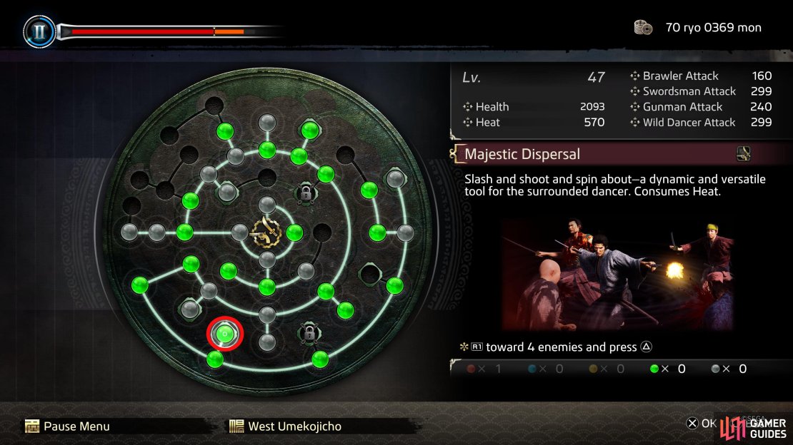 Here&rsquo;s where Majestic Dispersal is on the Ability Wheel.