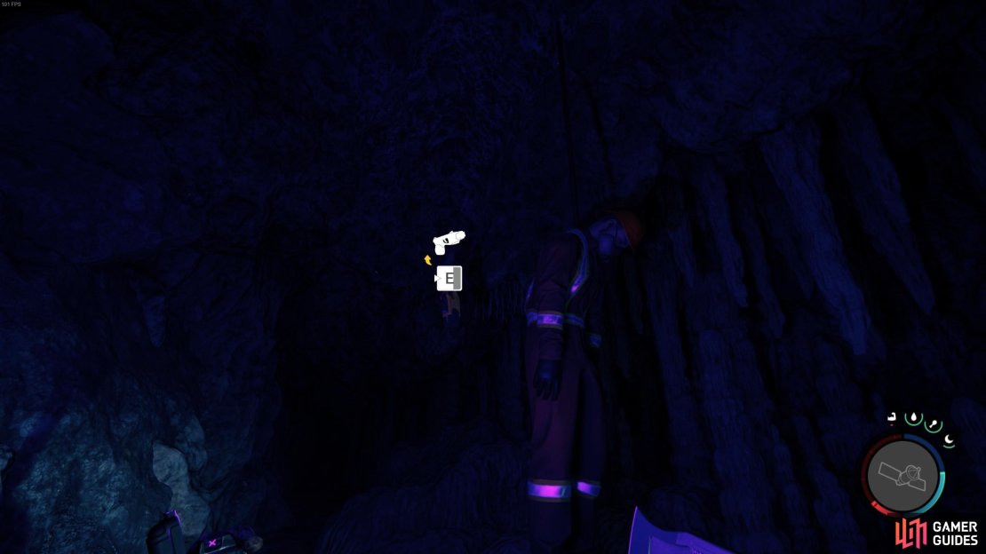 You can find the Stun Gun inside a cave.