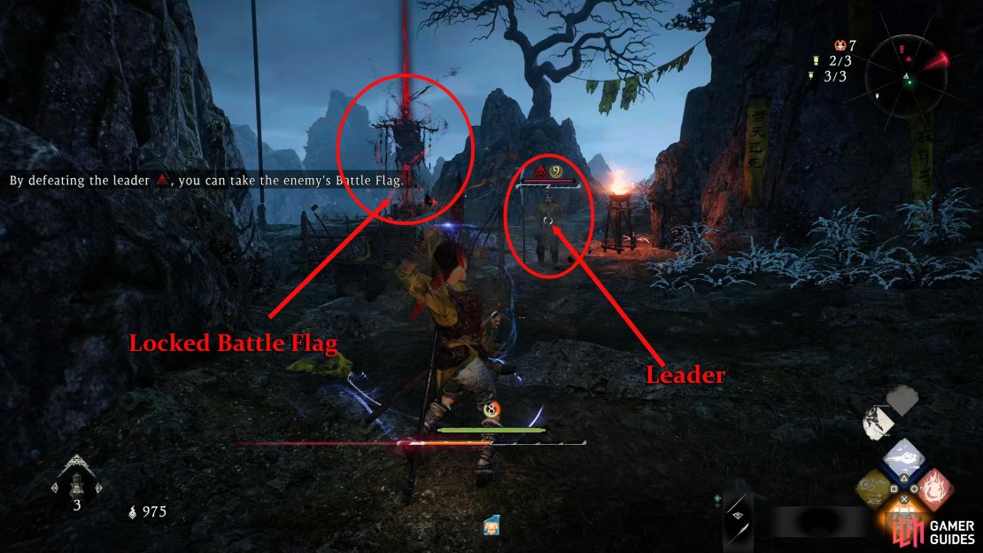 The final Battle Flag is just around the corner from the last Marking Flag, but you&rsquo;ll need to defeat the nearby Leader to unlock it.