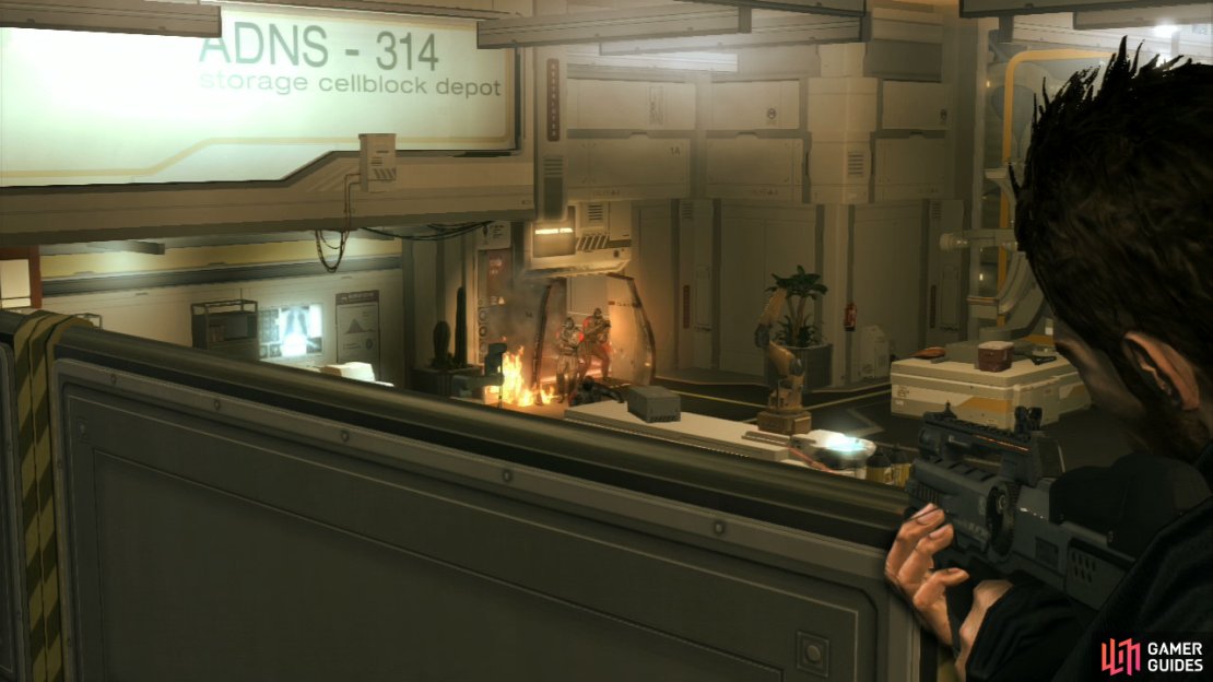 If you&rsquo;re quick enough you can jump these guards the moment they appear at the doorway.