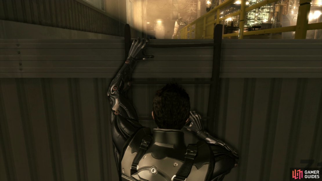 Use the ladder&rsquo;s top rung to effectively plan your pounce on the sniper.