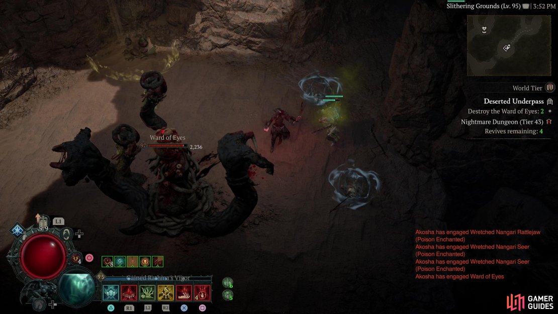 Densely packed with spiders and Nangari, the Deserted Underpass  nonetheless rewards you with great XP if you can handle the enemies within.