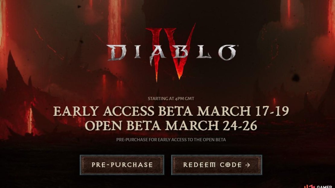 You can redeem any Diablo IV Early Access beta codes from this site.