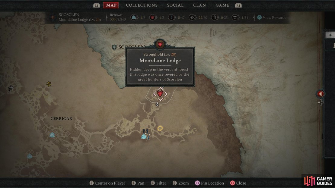 Head to this location to begin this Stronghold.
