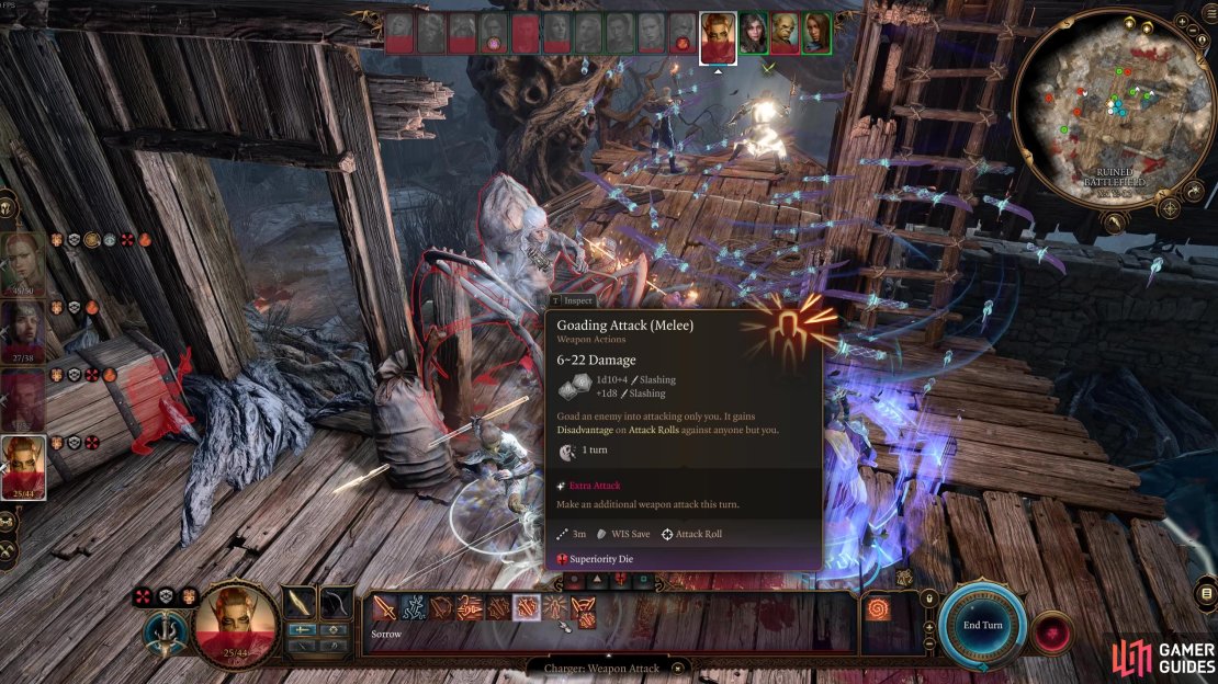 Try to keep your frontliners close to Kar’niss, rather than focusing on ads, to help protect your squishies.