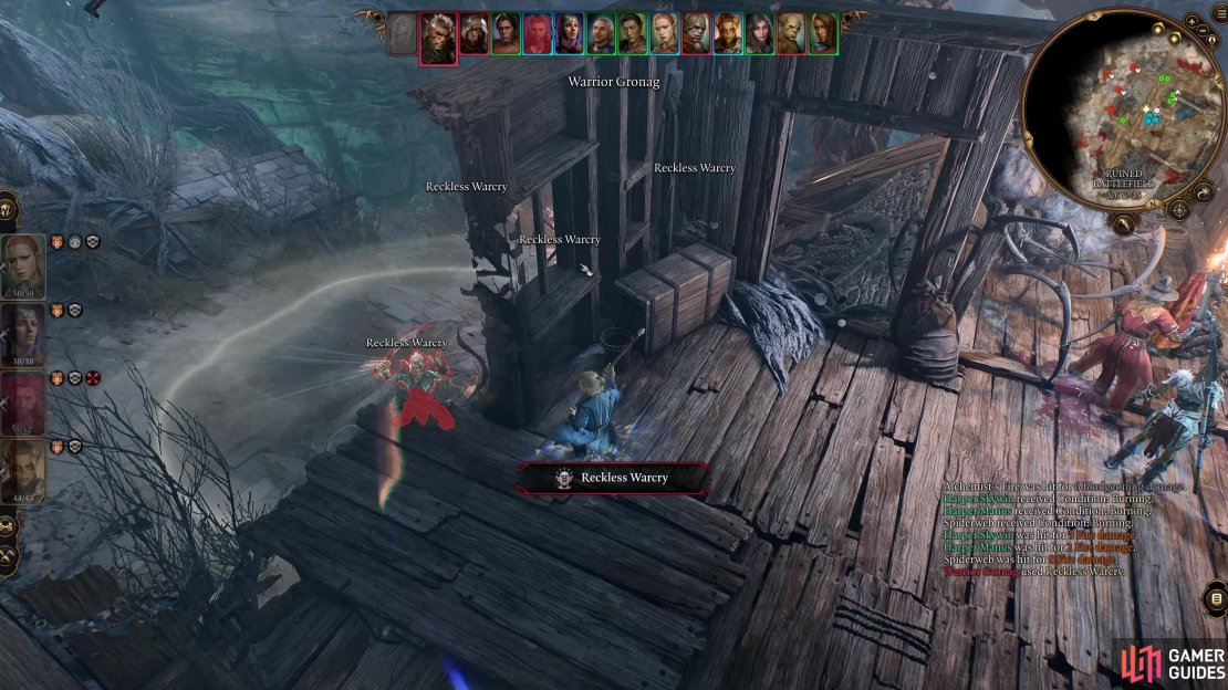 Warrior Gronag can beef up the enemies’ attacks but also make them more susceptible to attacks by lowering their AC.