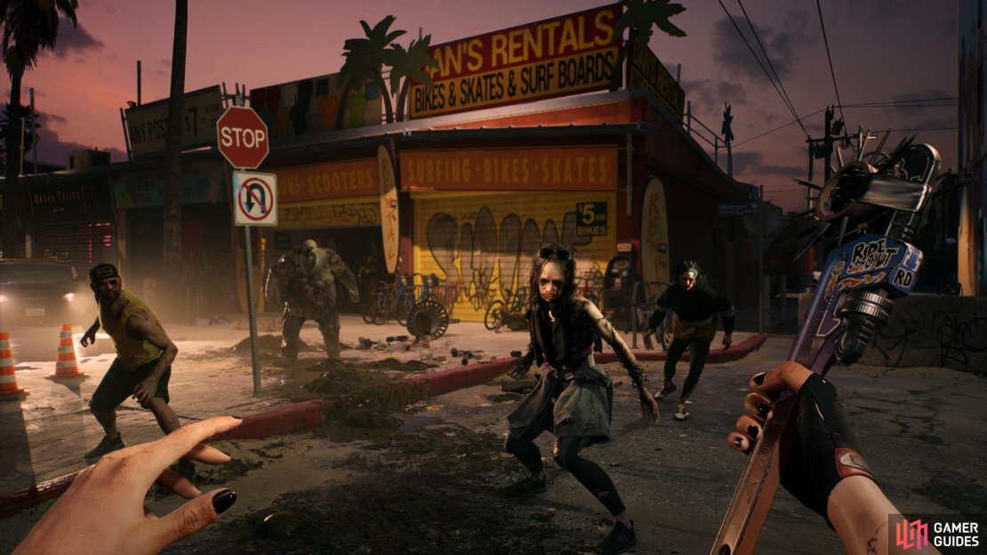 Here&rsquo;s a closer understanding of how the Dead Island 2 maps and map sizes work in game, offering an understanding of how the game works. Image via PLAION