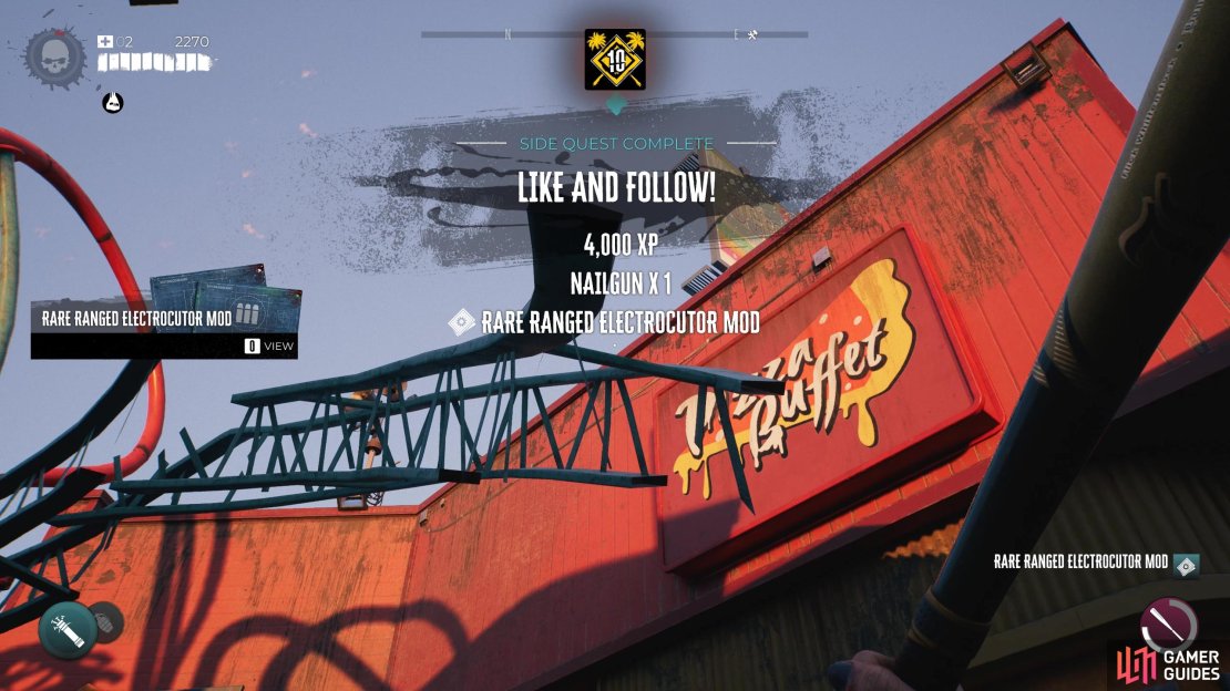 Like and Follow quest rewards.