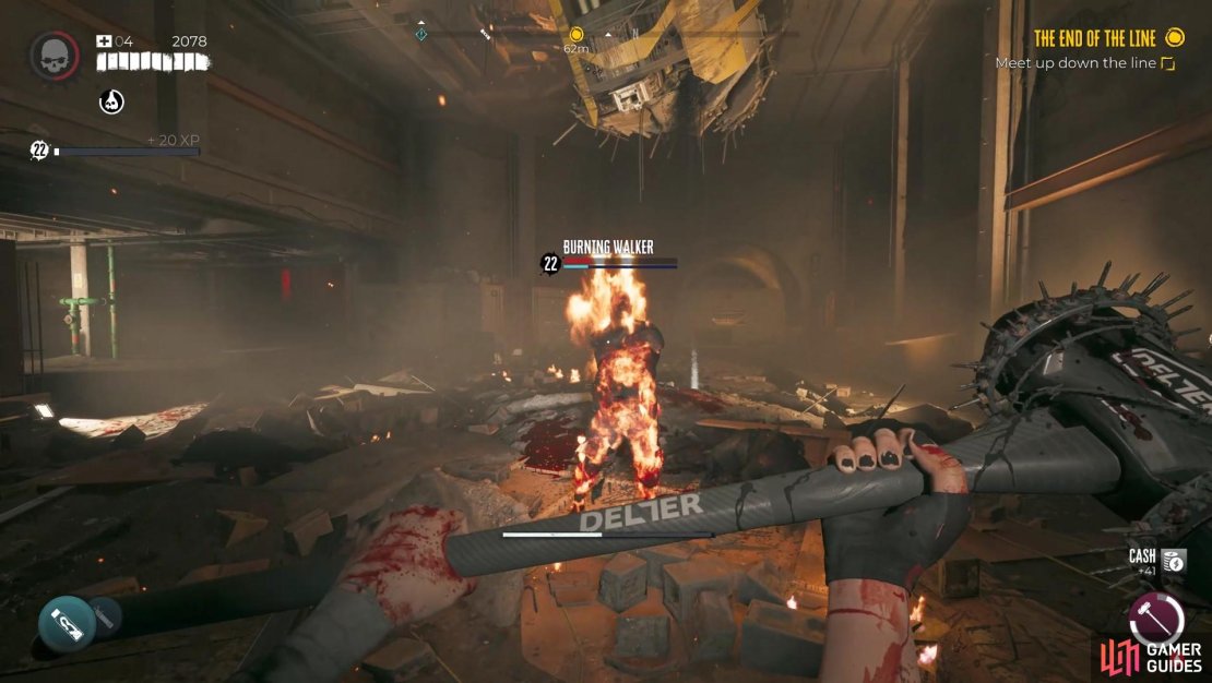 Don&rsquo;t miss this journal on the floor near these burning zombies!