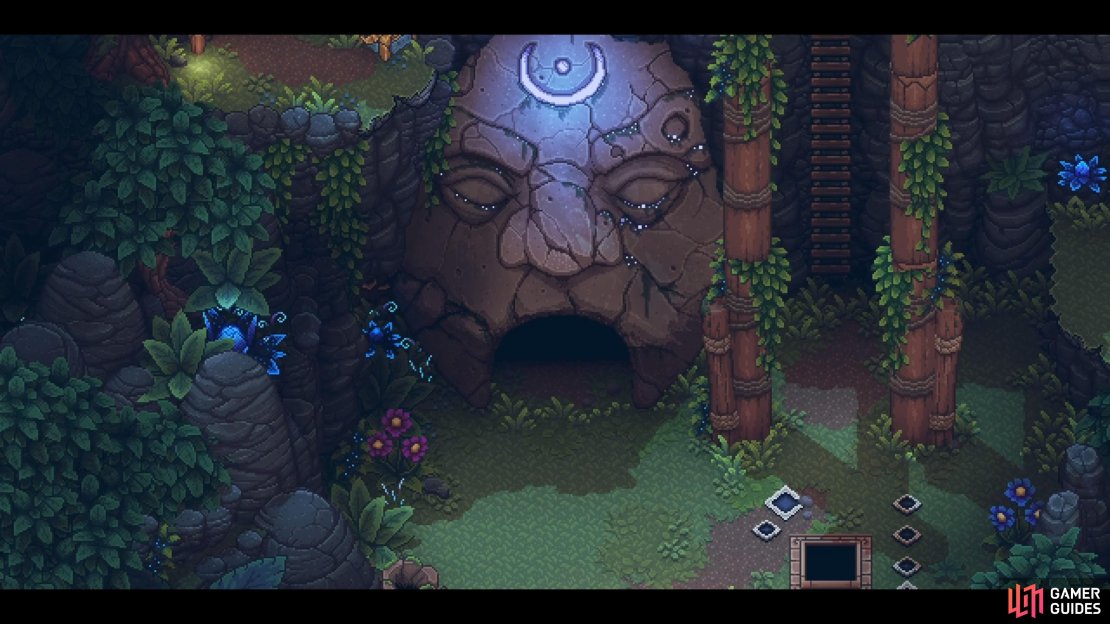 The goal of the mirror puzzle is to open this cave.