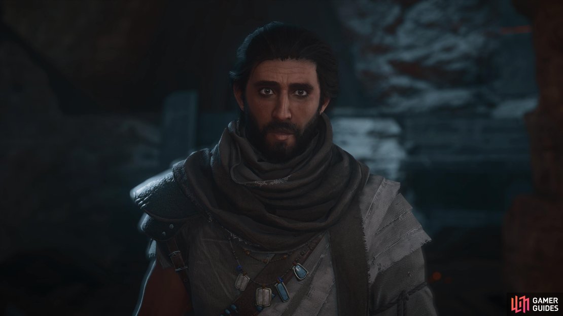 Basim in the temple beneath Alamut, Assassin&rsquo;s Creed Mirage.