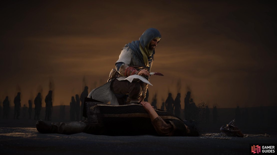 Basim after killing his first Order of the Ancients member, Assassin&rsquo;s Creed Mirage.