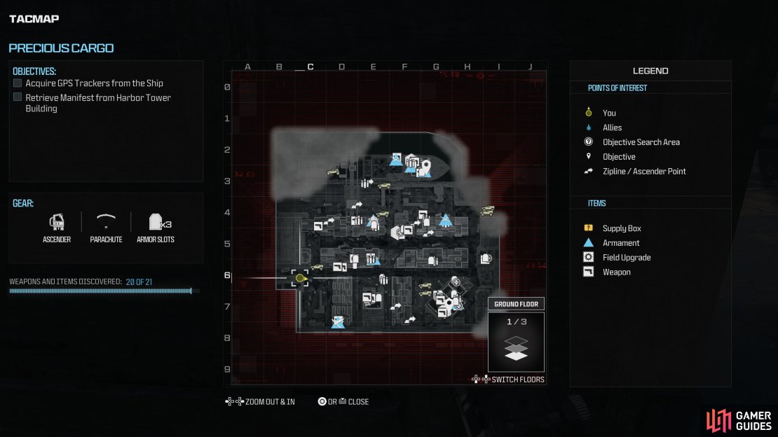 You&rsquo;ll want to uncover the map fully before searching for these weapons.