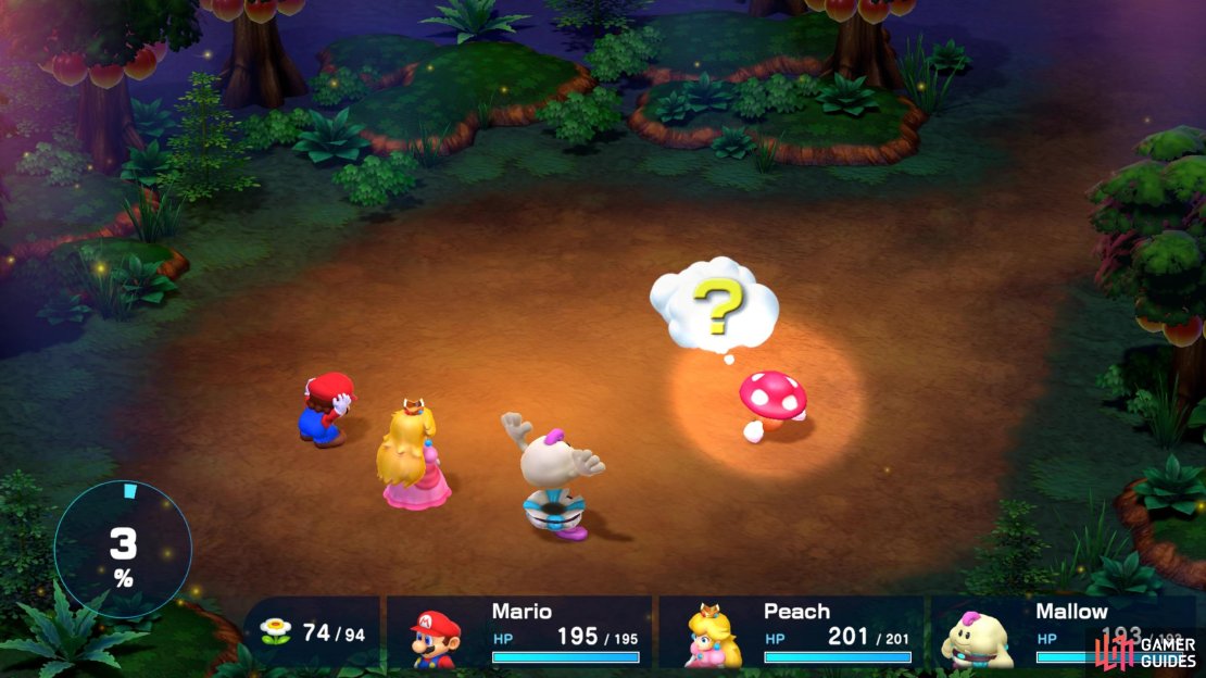 Discover an enemy’s weaknesses and HP using Thought Peek.